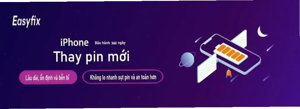 Kỹ thuật viên thực hiện thao tác thay pin điện thoại chuyên nghiệp