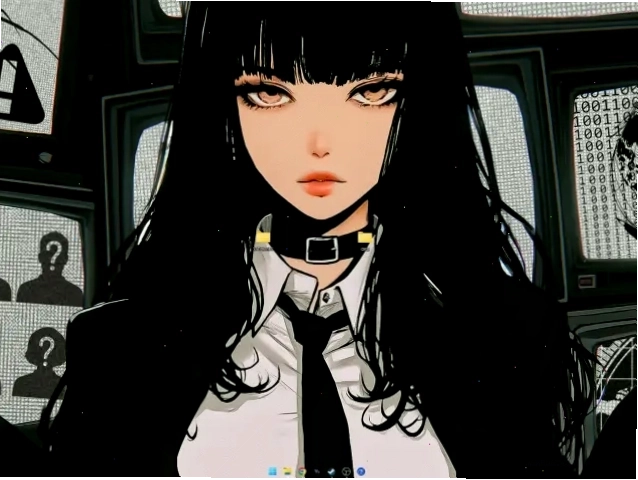 Live wallpaper Security girl