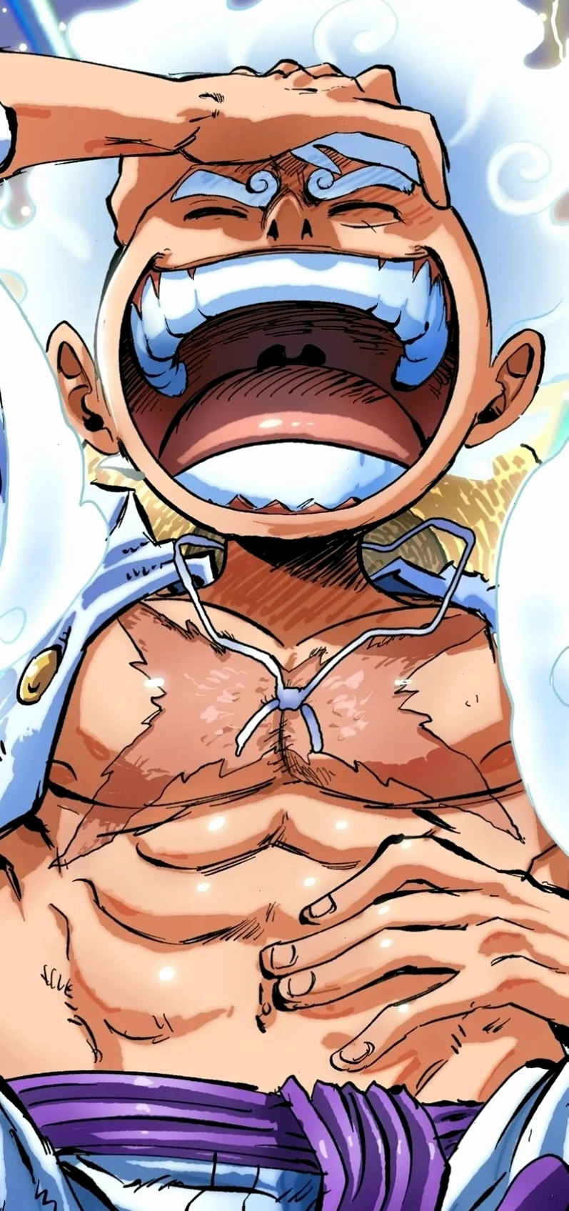 Luffy Gear 5 đang hồi phục sức mạnh