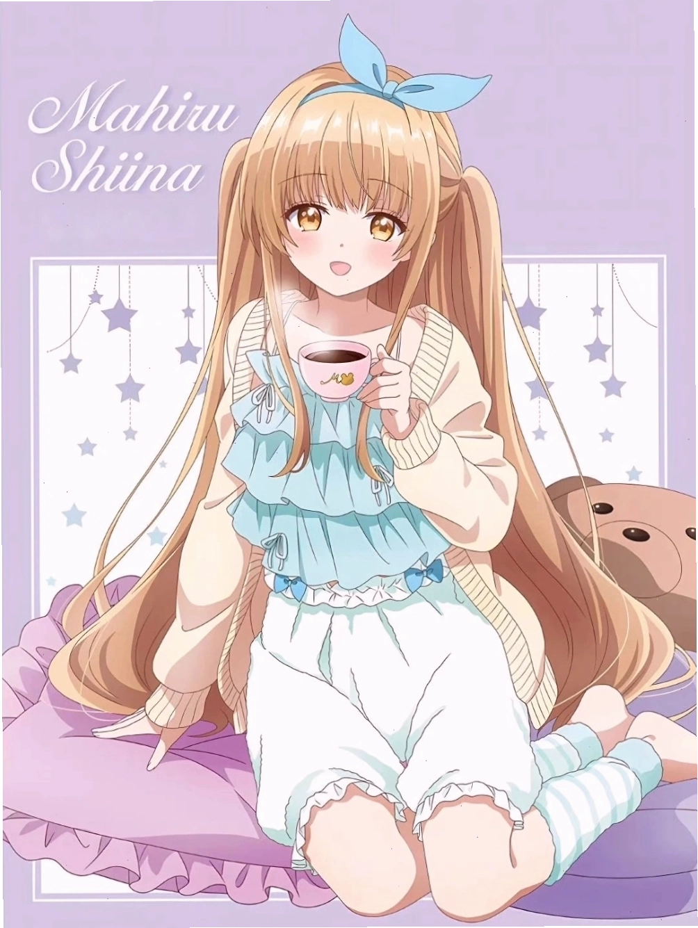 Mahiru Shiina chibi đang đọc sách