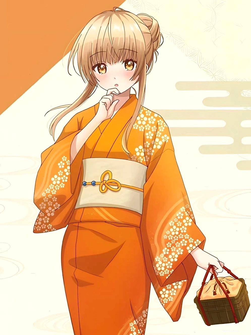 Mahiru Shiina chibi thể hiện sự quan tâm