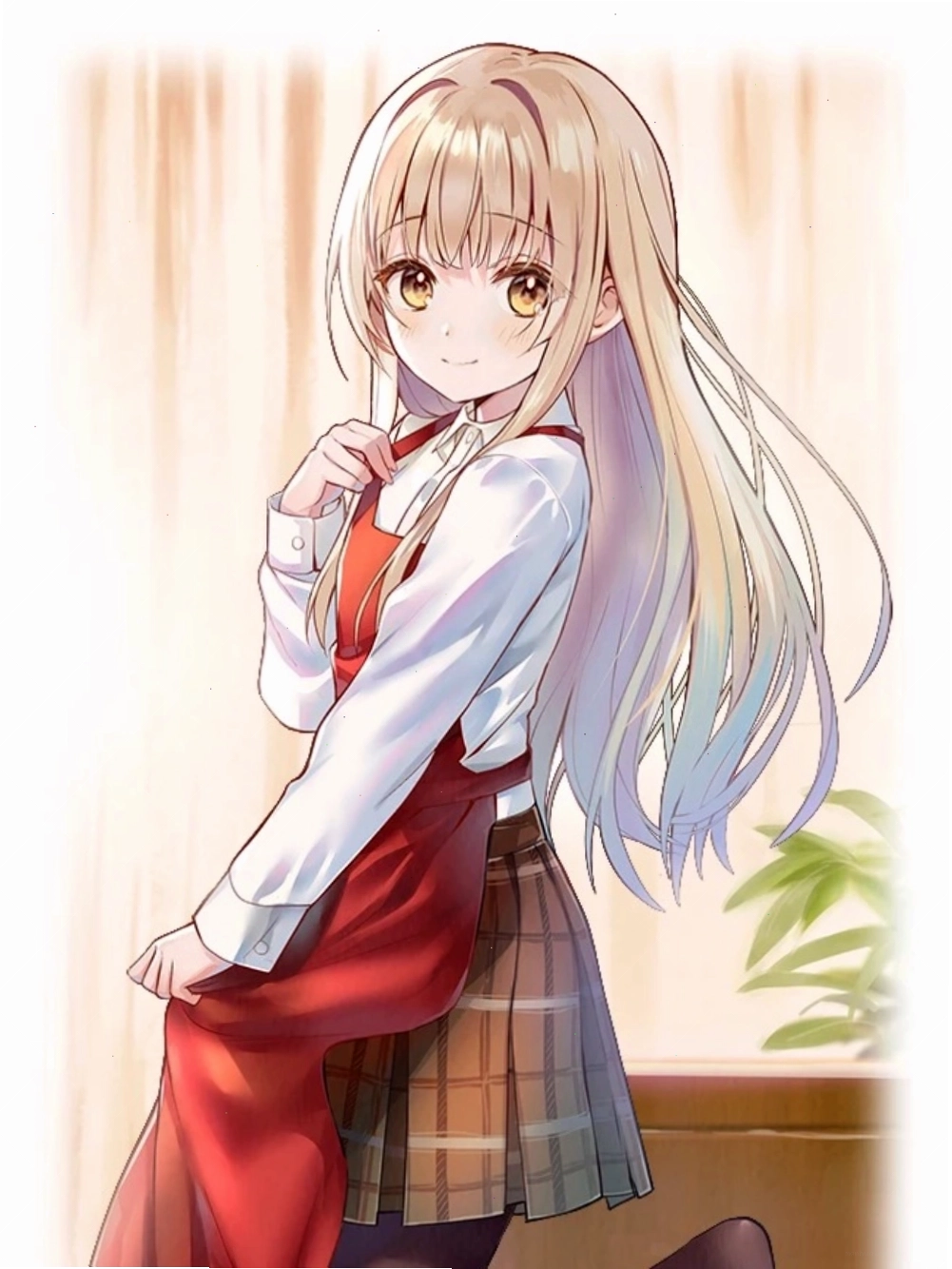 Mahiru Shiina chibi trong trang phục đời thường