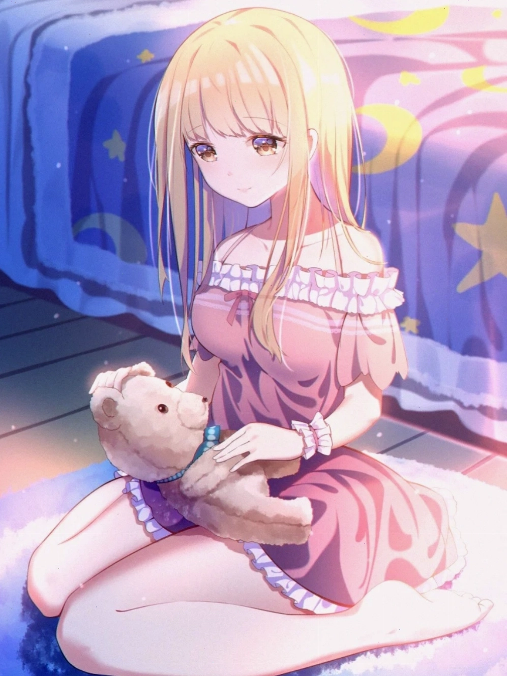Mahiru Shiina chibi trong tư thế đáng yêu