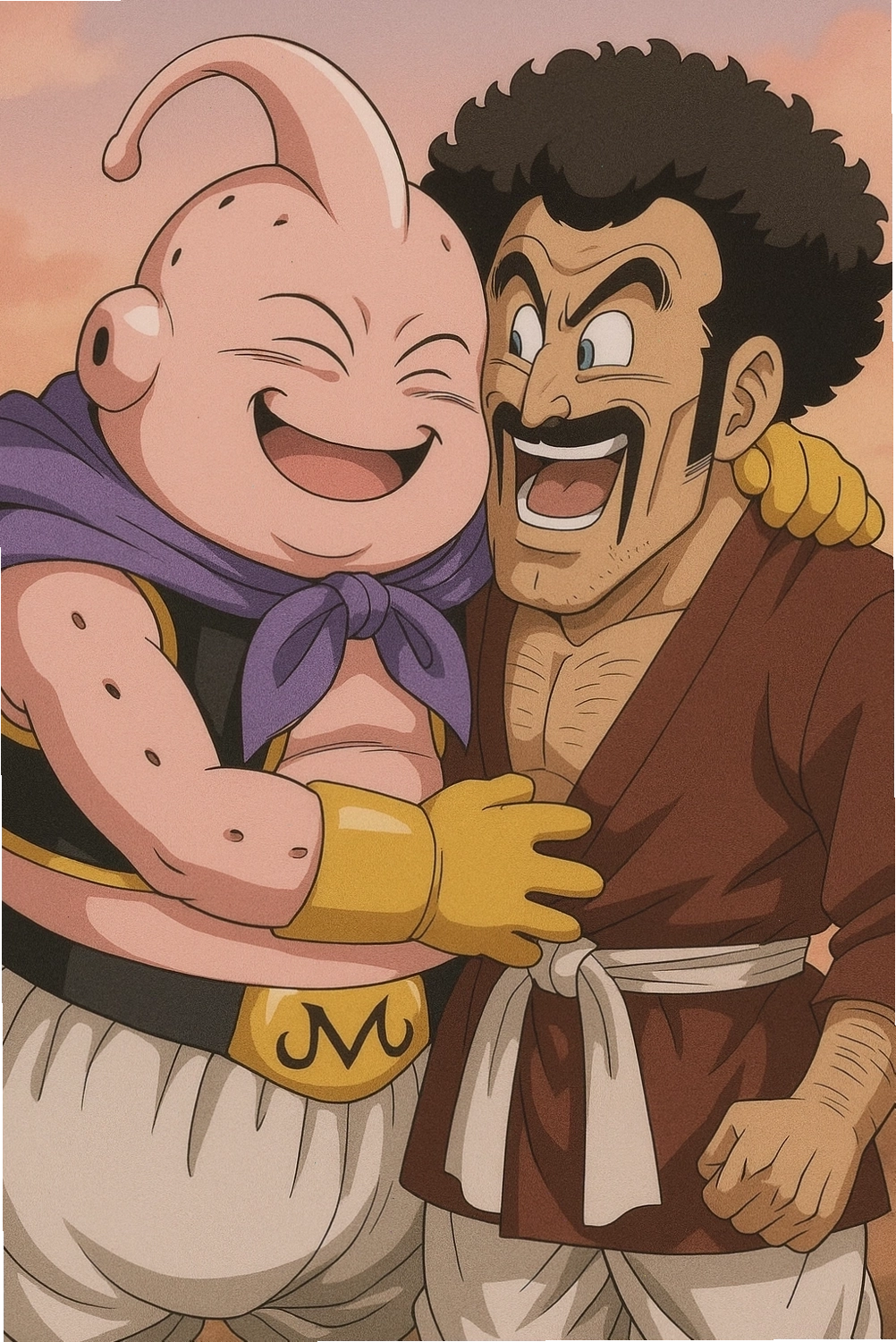 Majin Buu béo ú trong tư thế thư giãn