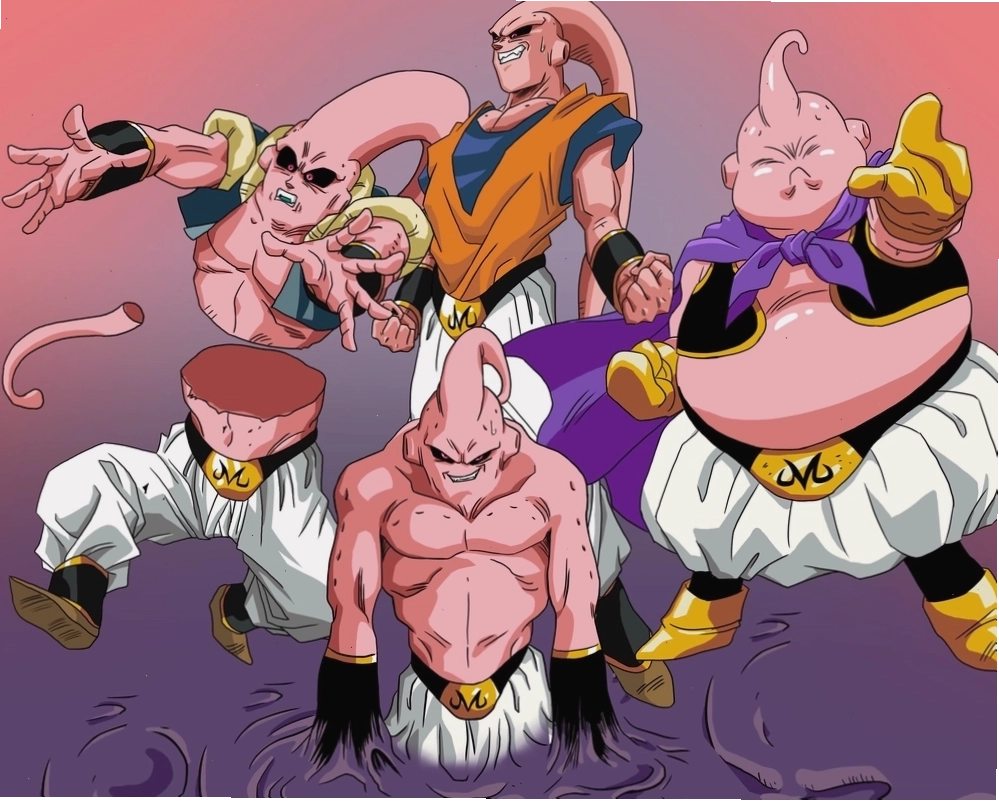 Majin Buu phiên bản ác với ánh mắt đầy thách thức