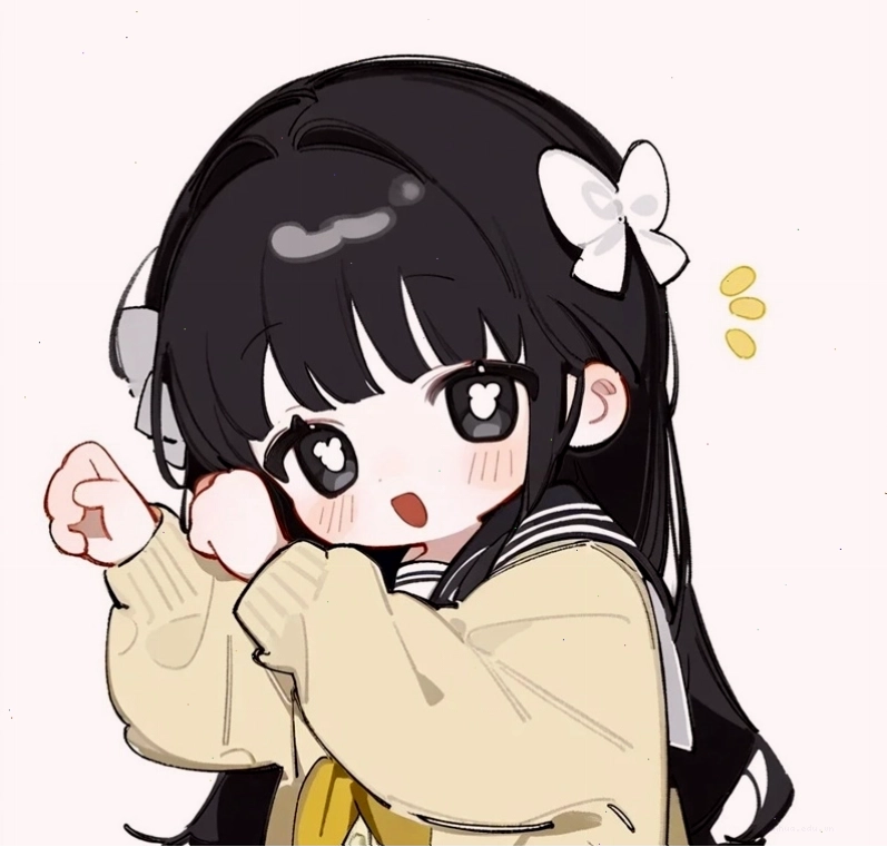 Mẫu chibi bé gái 3 với trang phục dễ thương