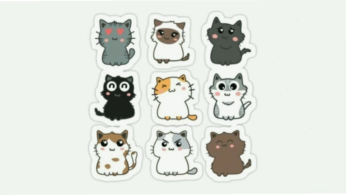 Mèo anime đang thể hiện sự ngạc nhiên