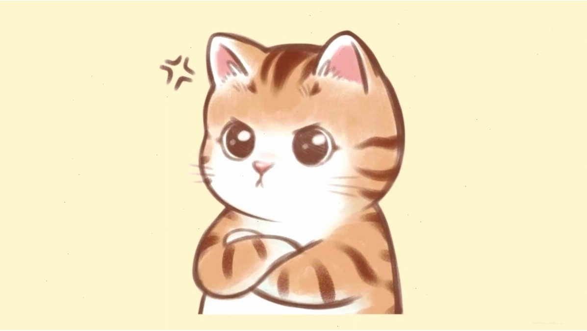 Mèo anime nhỏ nhắn đáng yêu