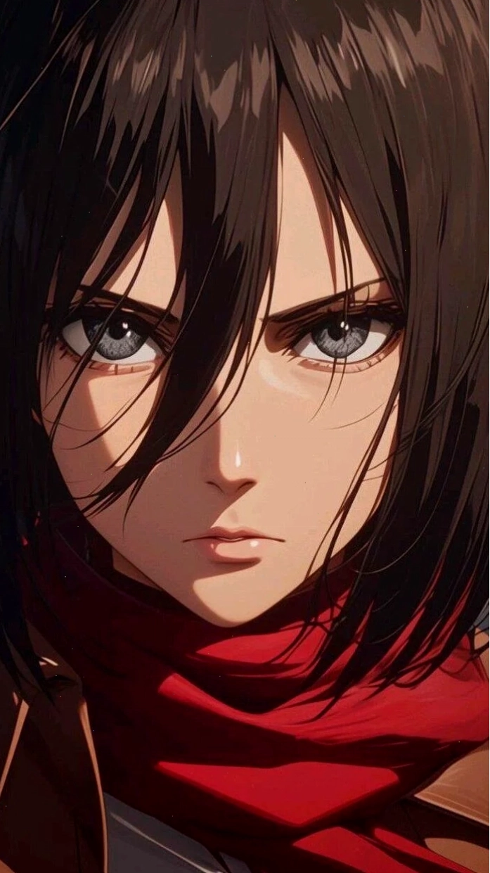 Mikasa Ackerman chiến đấu mạnh mẽ hạ gục Titan