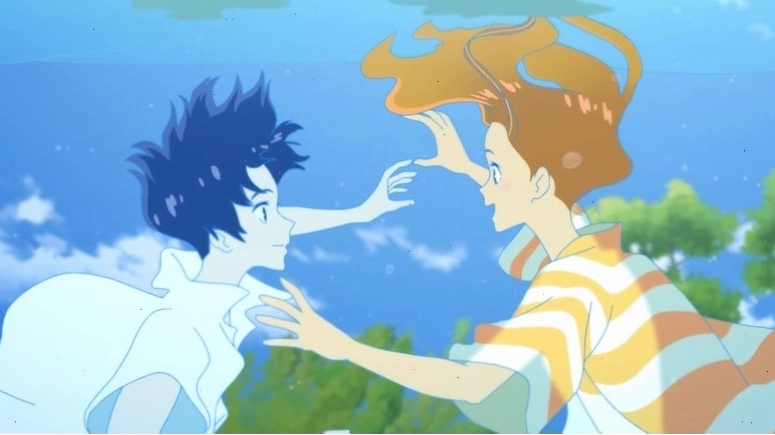 Minato và Hinako dưới nước trong phim Ride Your Wave