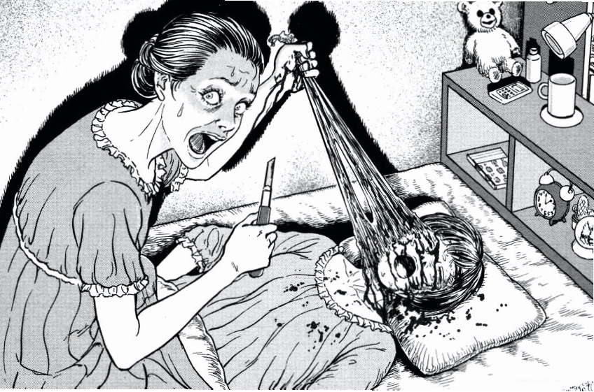 Minh họa kinh dị từ "Layers of Fear" của Junji Ito
