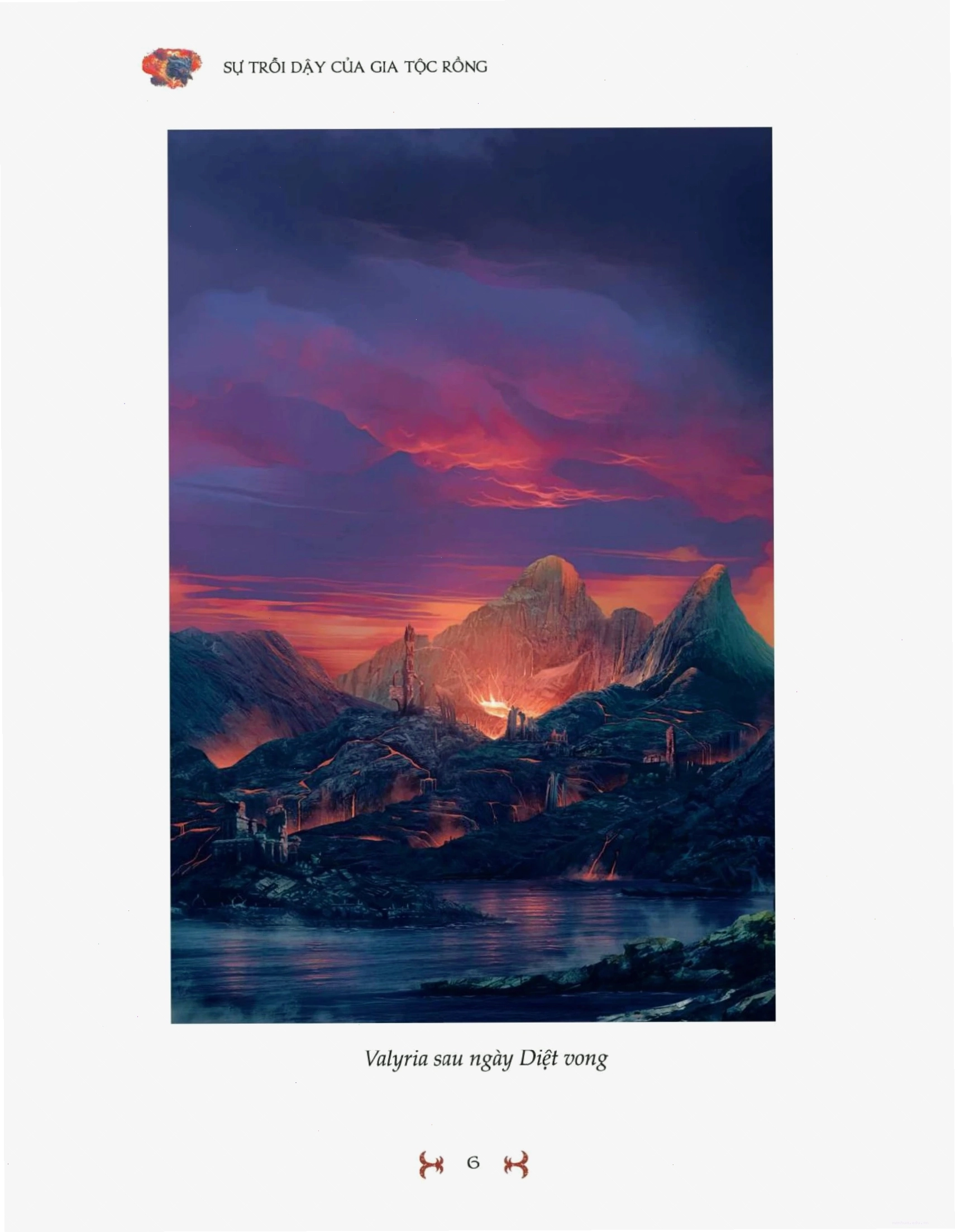 Minh họa rồng trong sách The Rise of the Dragon
