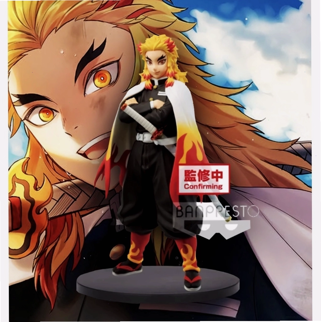 Mô hình Kyojuro Rengoku chính hãng với trang phục Sát Quỷ Đoàn
