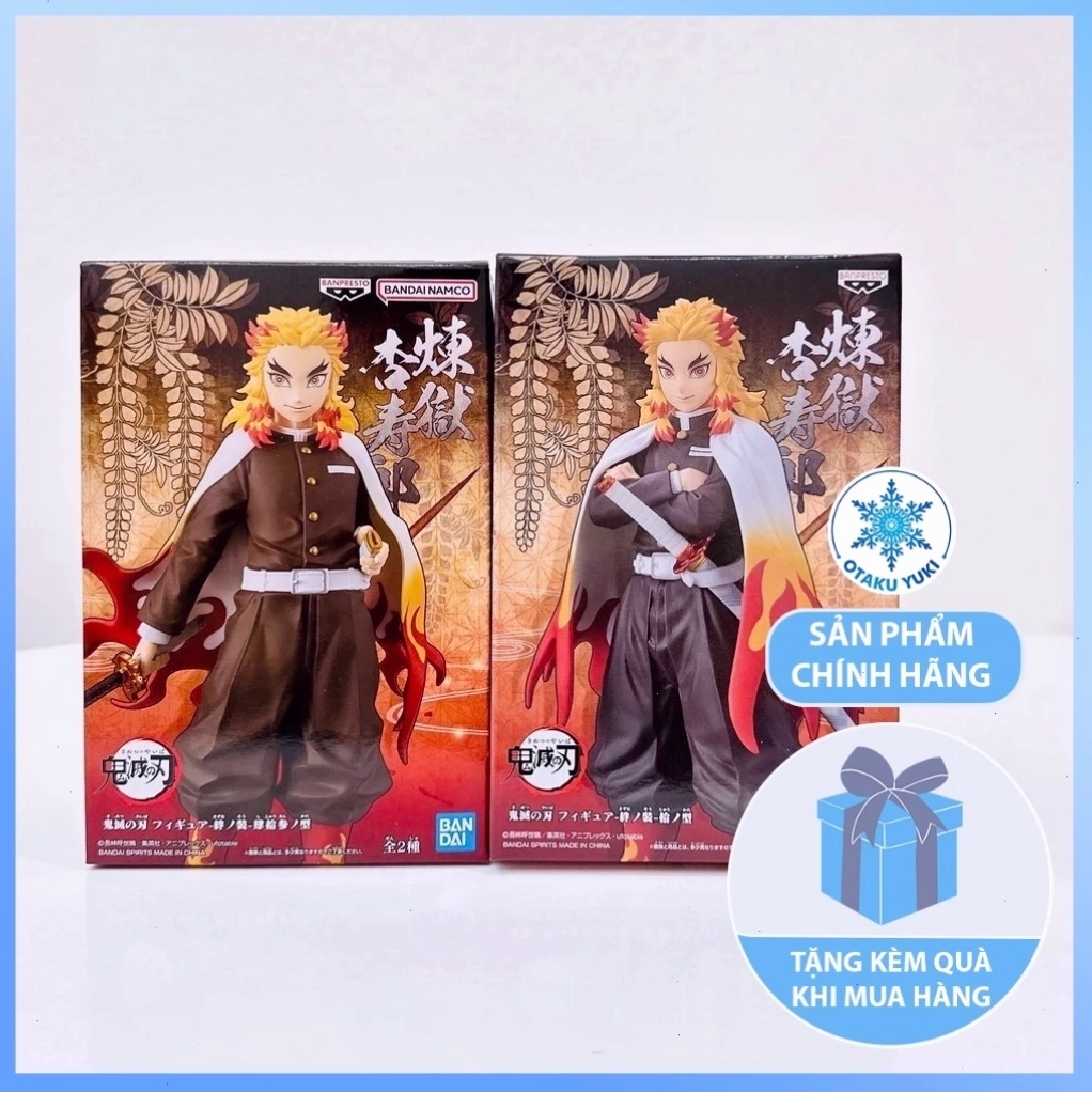 Mô hình Kyojuro Rengoku với biểu cảm mạnh mẽ