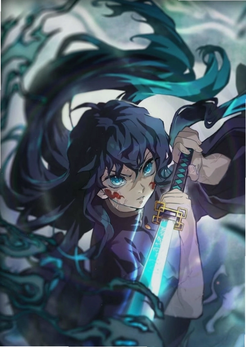 Muichirou anime ngầu với phong cách chibi