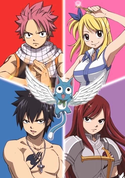 Natsu Dragneel, Happy và Lucy khám phá thế giới phép thuật