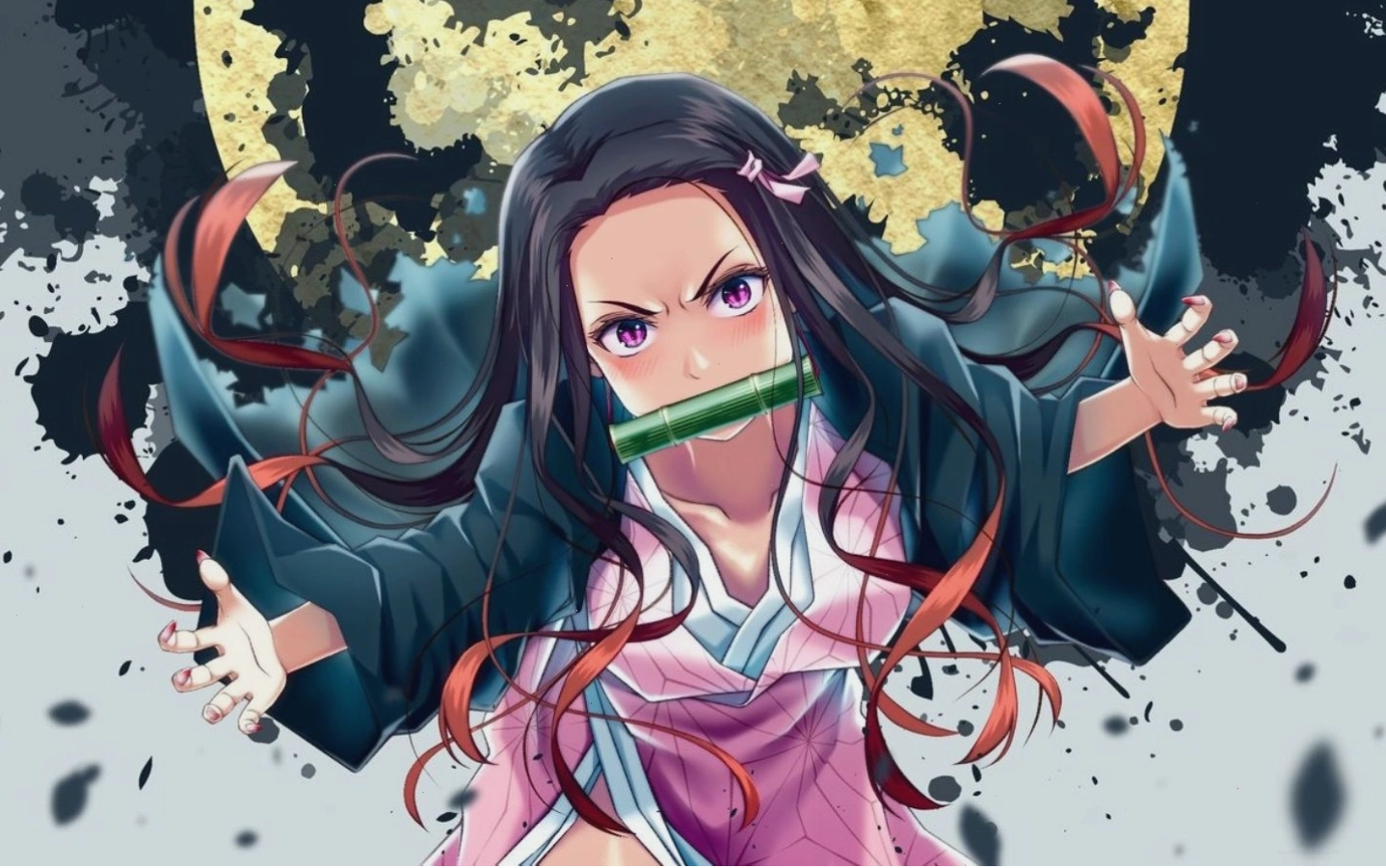 Nezuko Kamado khi hóa thành quỷ toàn diện