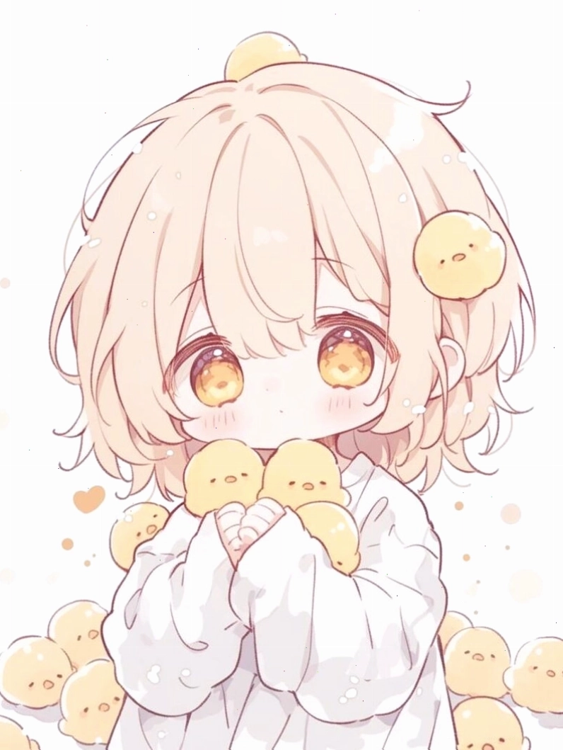 Nhân vật anime chibi đang chơi nhạc cụ