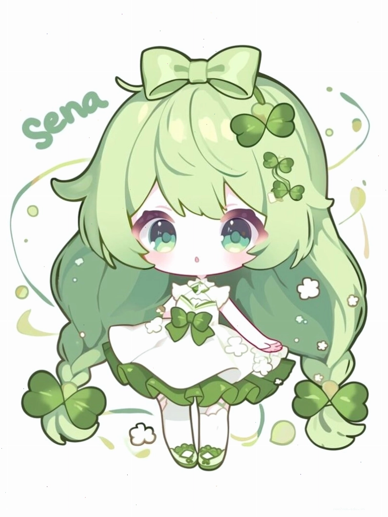Nhân vật anime chibi đang thưởng thức đồ ăn