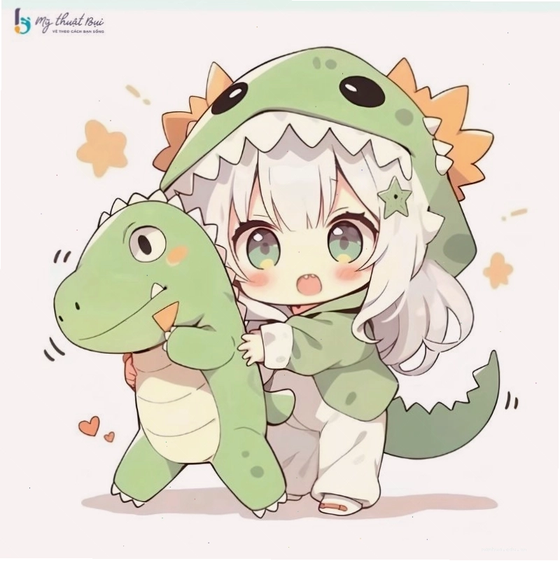 Nhân vật anime chibi năng động