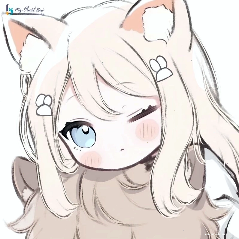 Nhân vật anime chibi với trang phục truyền thống
