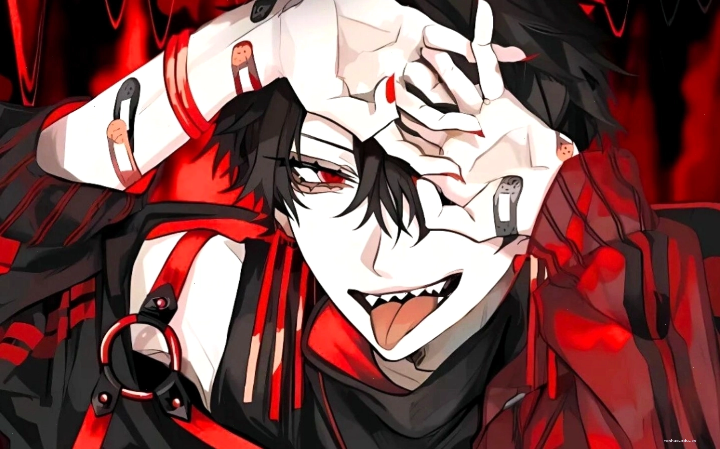 Nhân vật anime lạnh lùng, ngầu trong trang phục chiến đấu