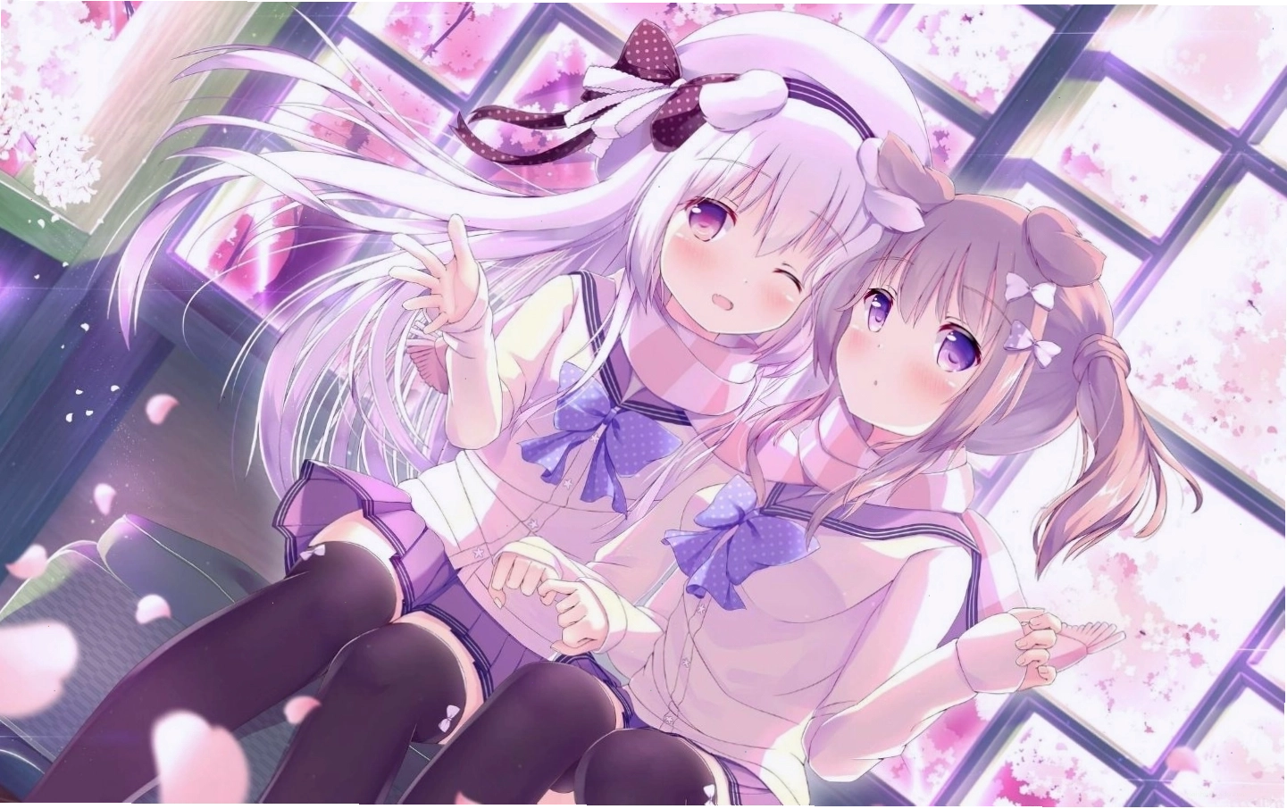 Nhân vật anime nữ cute với đôi mắt to tròn và nụ cười tỏa nắng