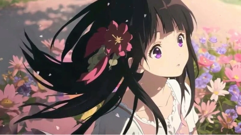 Nhân vật anime nữ trong trang phục học sinh