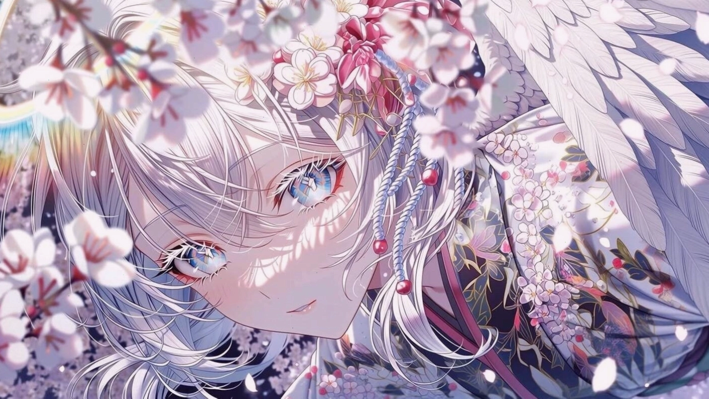 Nhân vật anime nữ với nụ cười rạng rỡ