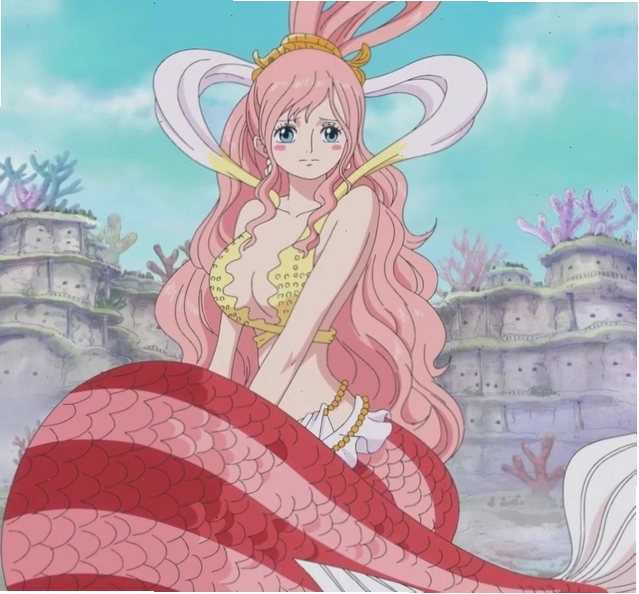 Nhân vật anime tóc hồng với trang phục nổi bật