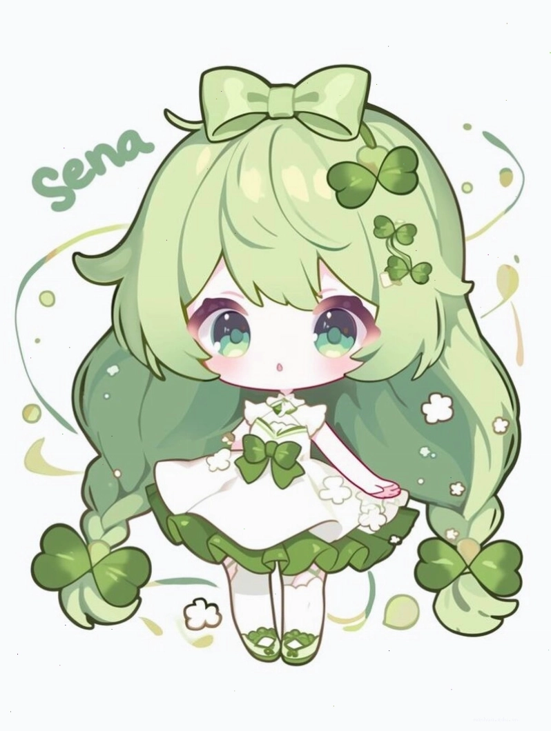 Nhân vật chibi đang đọc sách