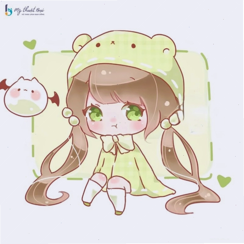 Nhân vật chibi đang vui đùa