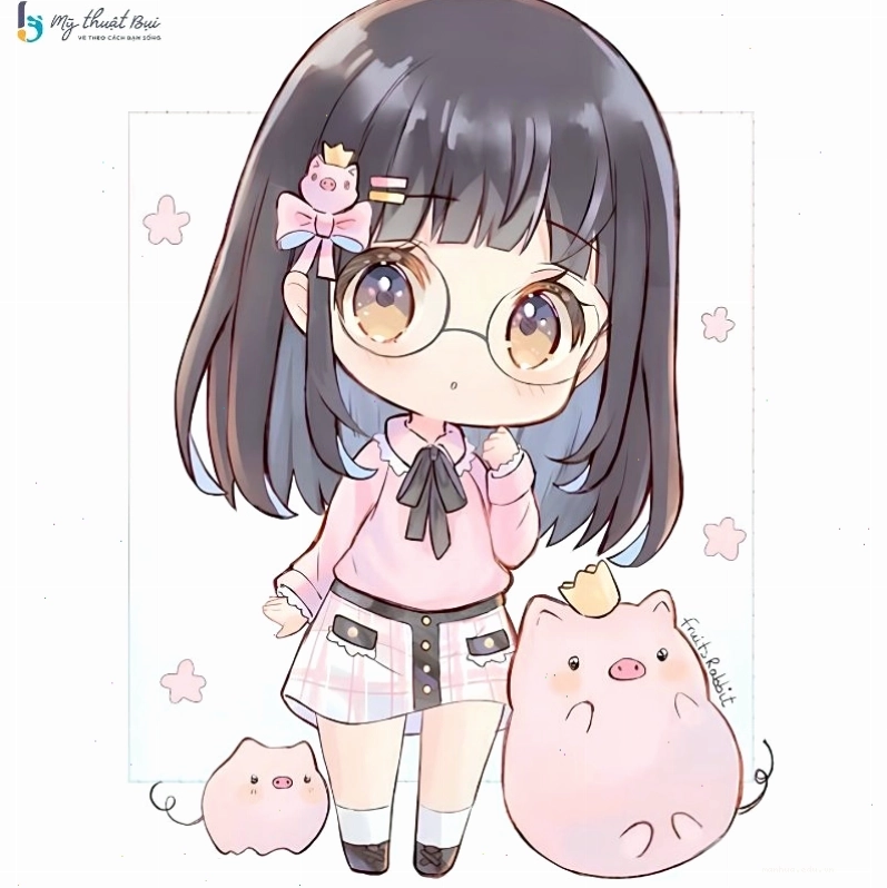 Nhân vật chibi nam với phong thái lãng tử