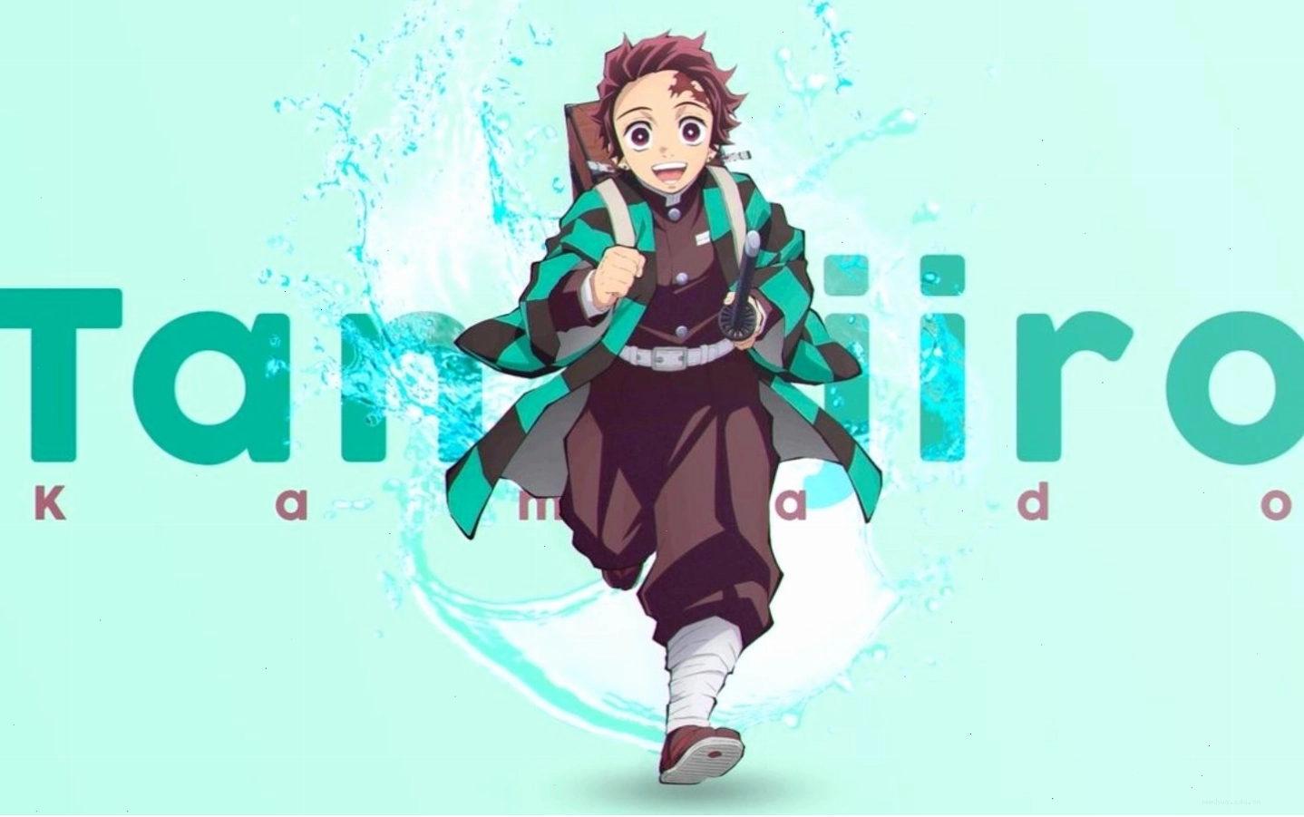 Nhân vật chính Tanjiro Komado trong phiên bản chibi dễ thương