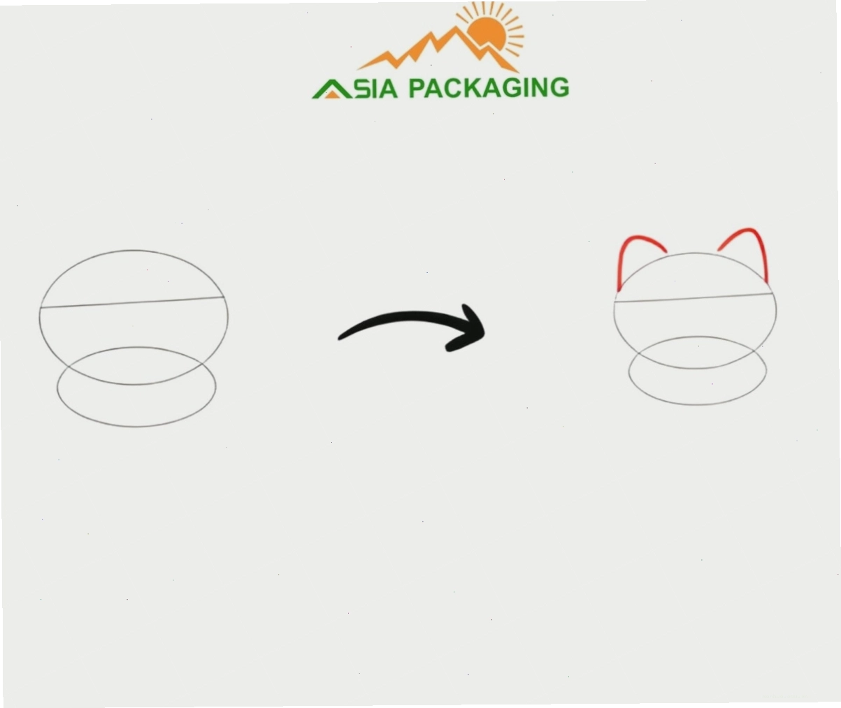 Phác thảo hình dáng sticker anime