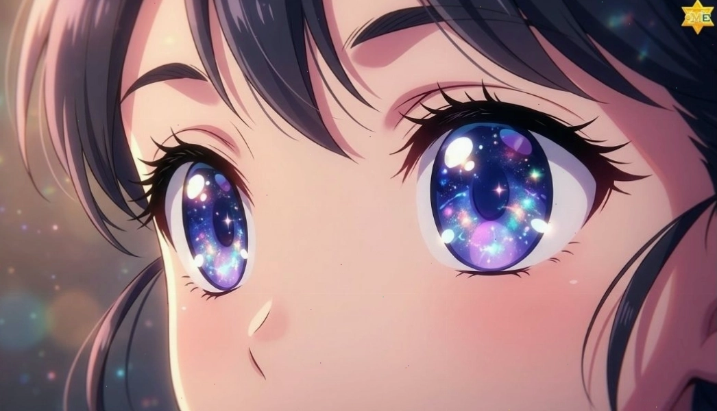 Phác thảo khung mắt và dựng tròng mắt cho nhân vật anime