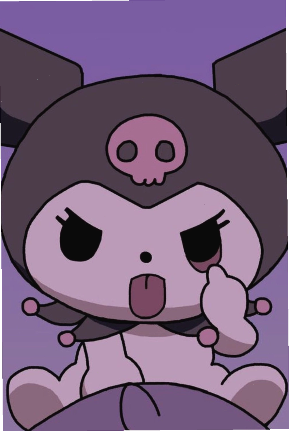 Phong cách Aesthetic Kuromi Pfp với tông màu hài hòa