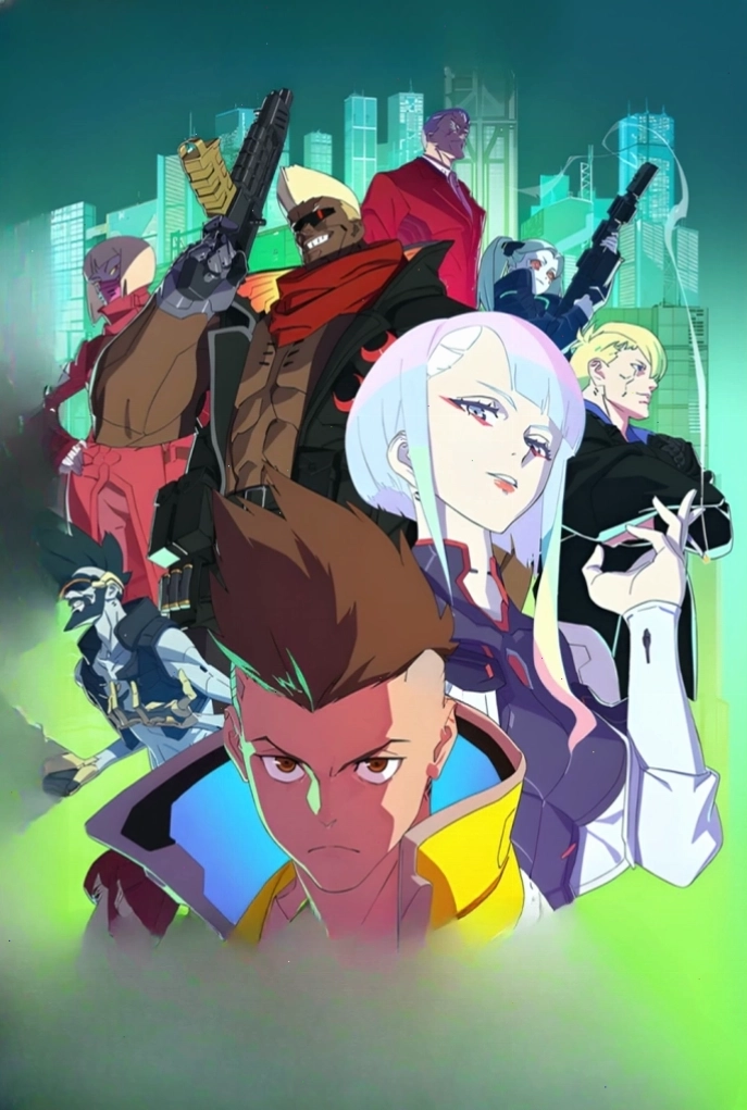 Poster chính thức của Anime Cyberpunk Edgerunners