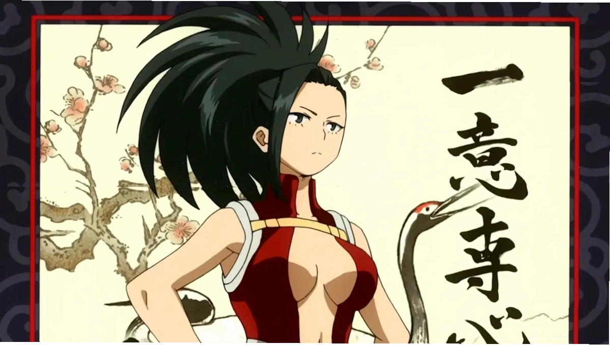Poster giới thiệu nhân vật Momo Yaoyorozu