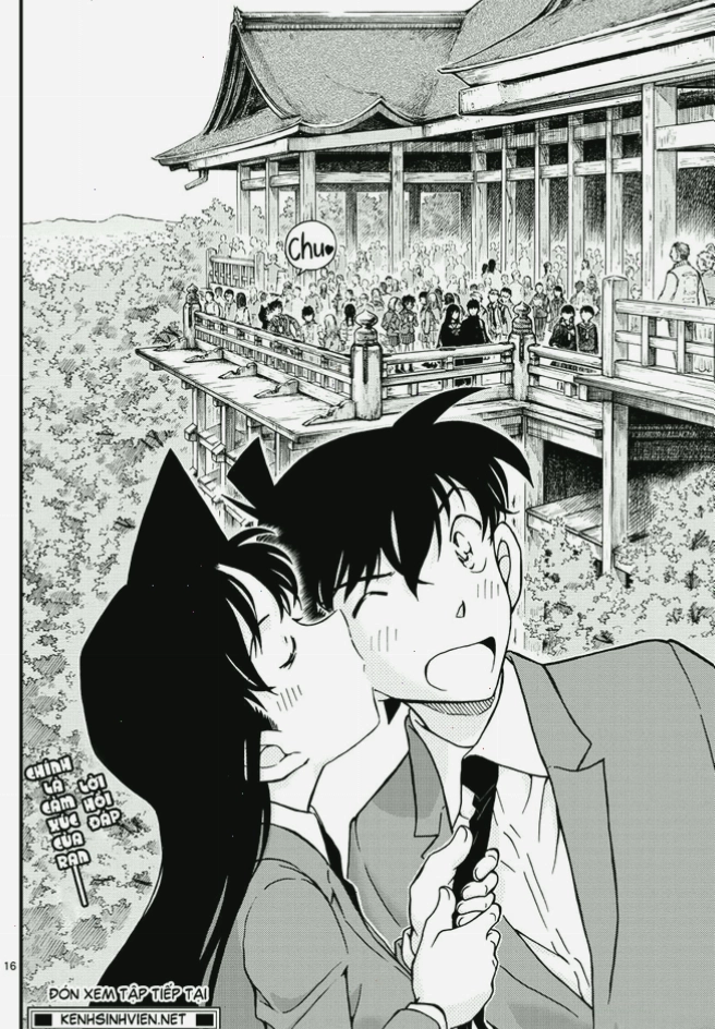 Ran an ủi Shinichi khi cậu bé gặp chuyện không vui