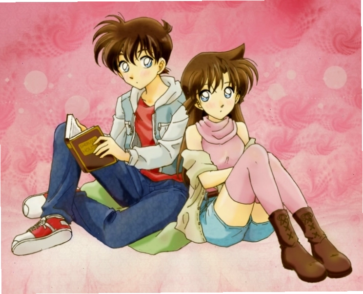 Ran Mori tươi cười bên cạnh Shinichi Kudo