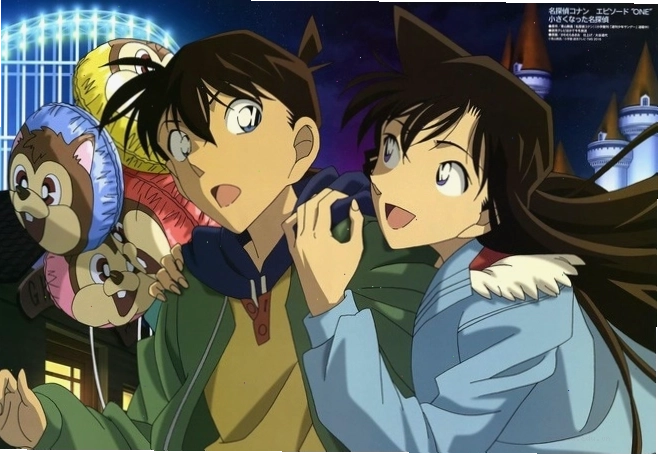 Ran và Shinichi lúc nhỏ trong một bức ảnh kỷ niệm