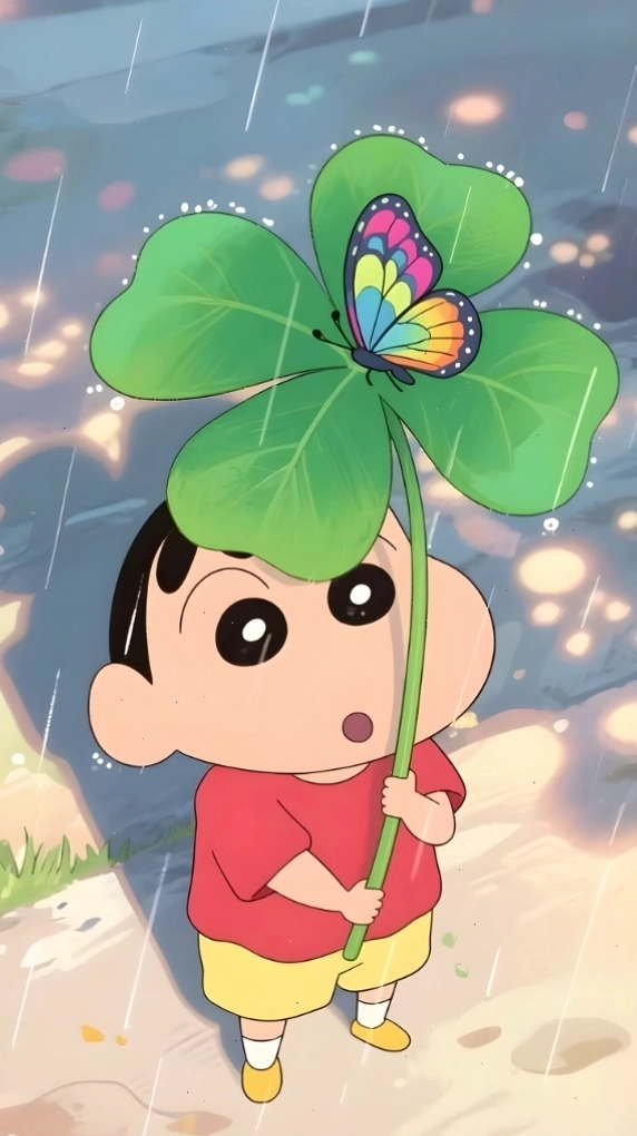 Shin Cậu Bé Bút Chì với nụ cười tươi rói