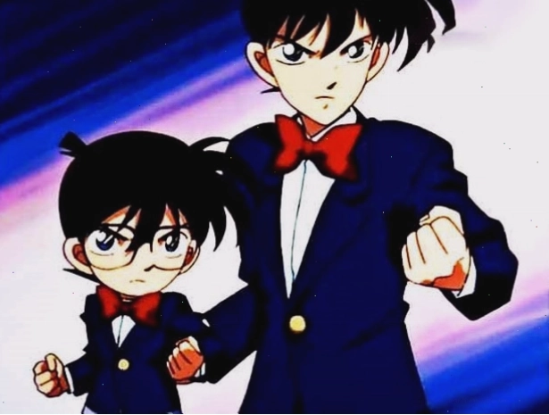 Shinichi và Conan trong một tình huống nguy hiểm