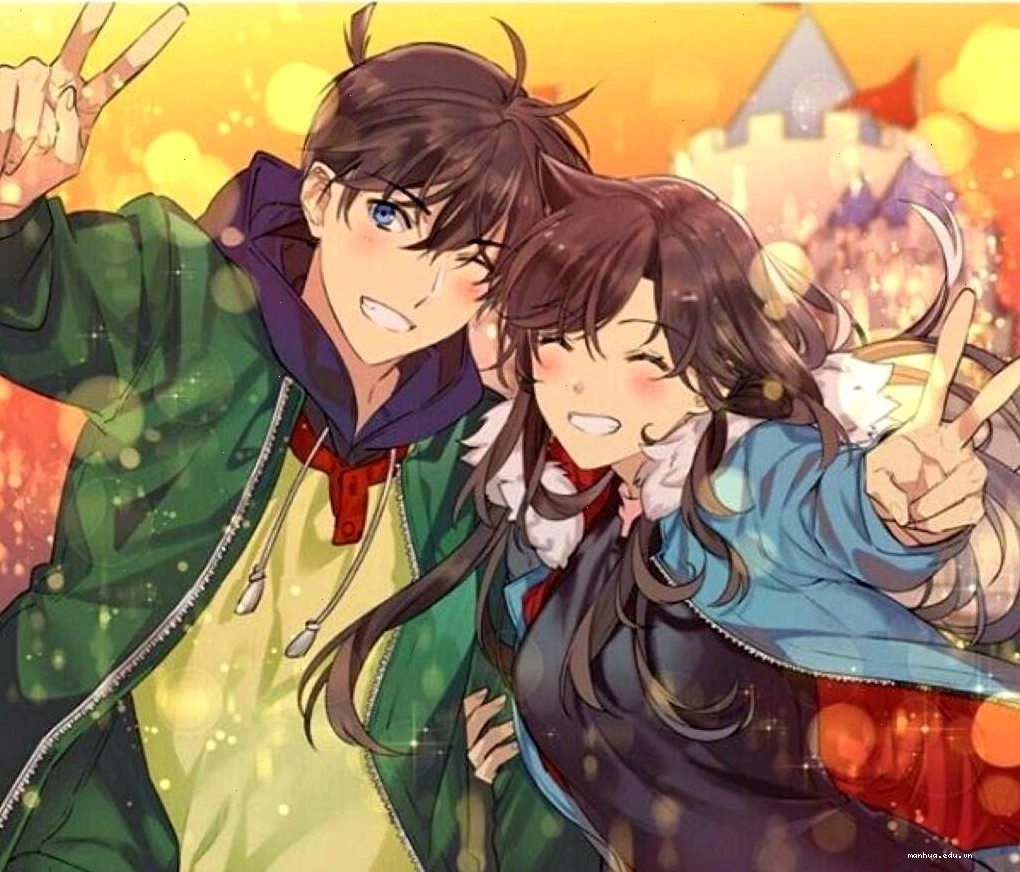 Shinichi và Ran thời nhỏ đáng yêu