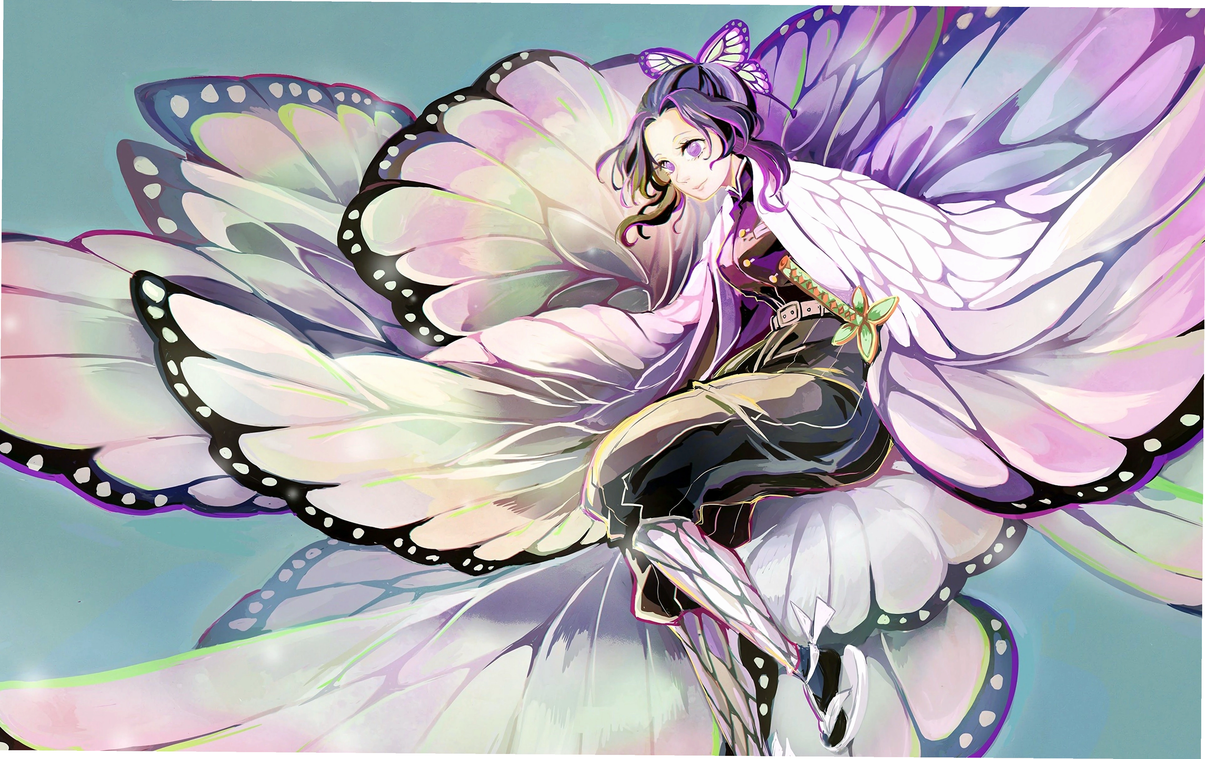 Shinobu Kocho Kimetsu no Yaiba 4K Wallpaper