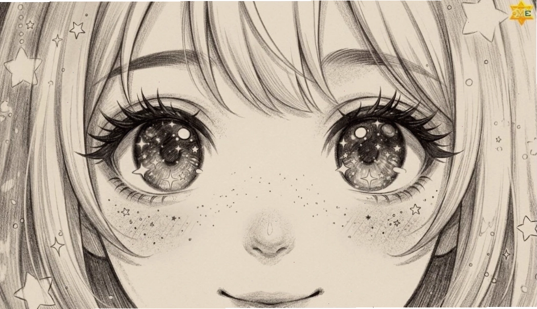 So sánh mắt anime nữ cute và lạnh lùng
