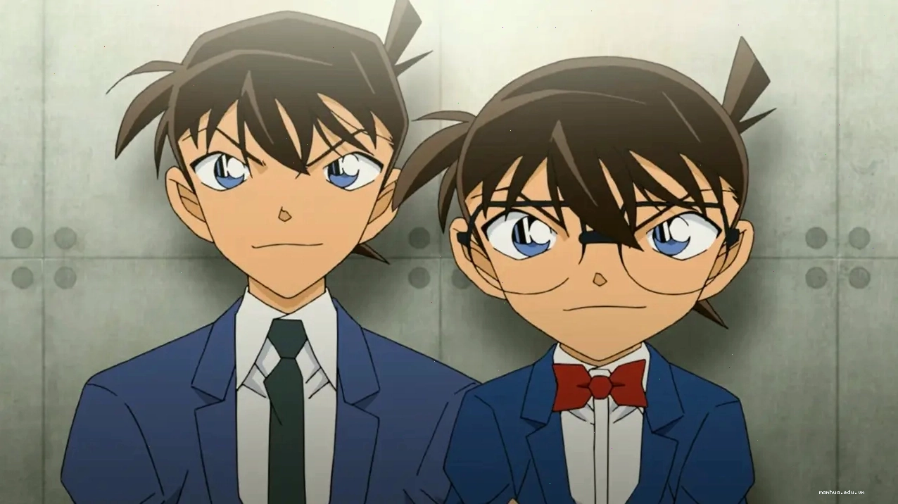 Sự tương phản giữa Kudō Shinichi và Conan Edogawa
