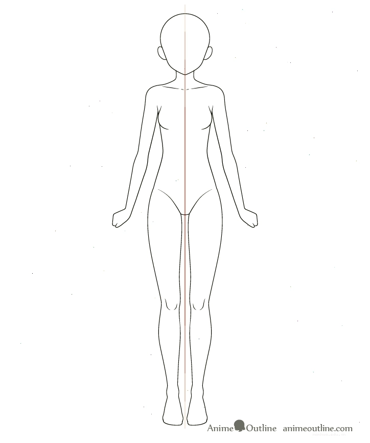 Thêm chi tiết hoàn thiện cho body anime girl