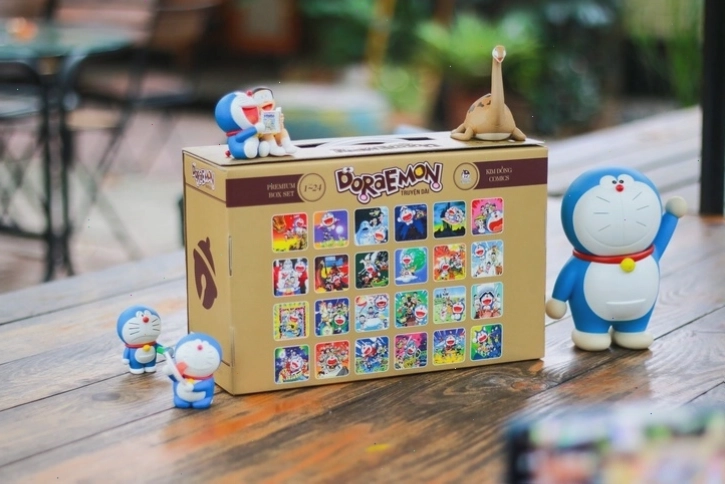Thiết kế vali đựng truyện Doraemon